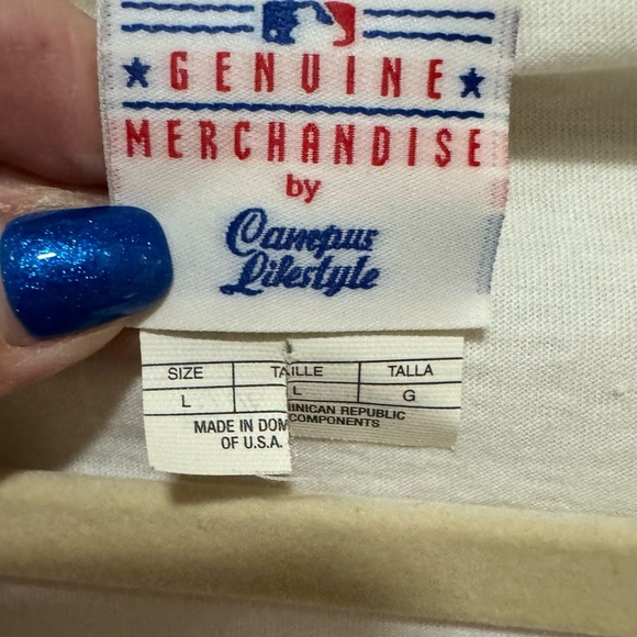 Atlanta Braves - genuine MLB - fits like a small - White with bling - Picture 3 of 4